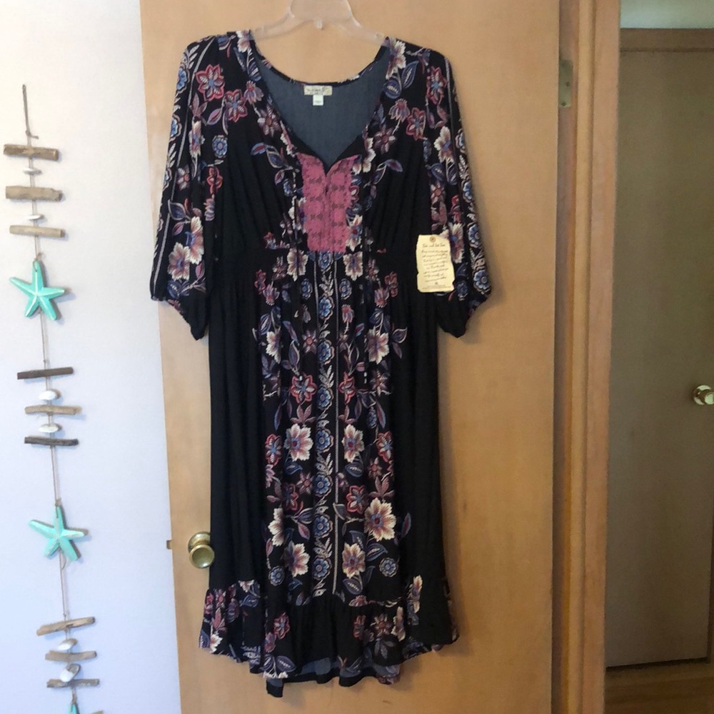 One World Black Multi Dress